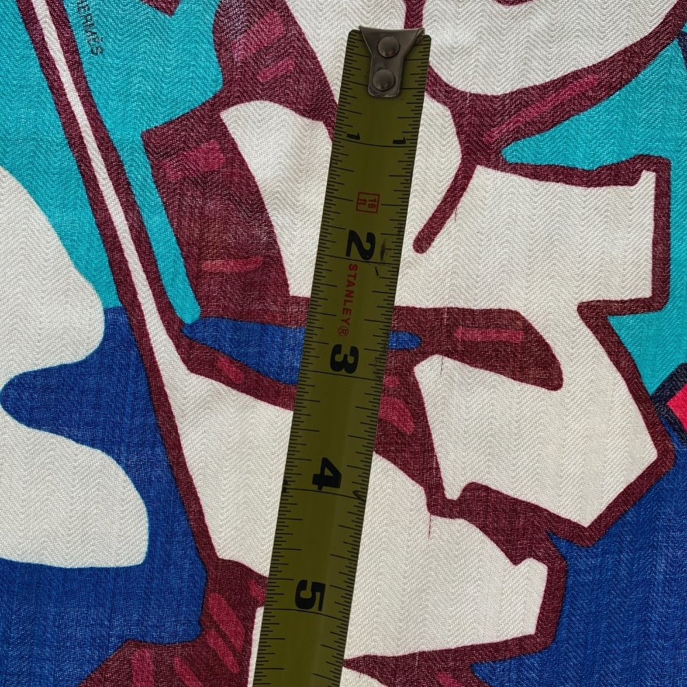 Hermes Cashmere Scarf 140cm Kongo "Graff" - Picture 7 of 8